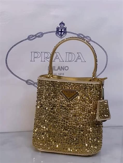 prada con brillantini|bolsas de prada mujer.